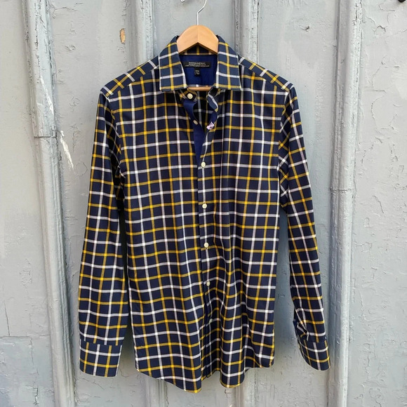 Banana Republic Non-Iron Tailored Plaid  Button Down Shirt, size M - Picture 1 of 9